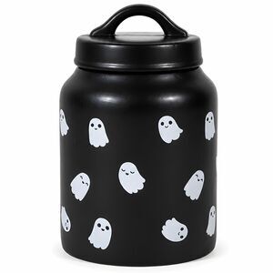 10 Strawberry Street Whimsical Cupboard Ghost Ceramic Canister Jar with Lid